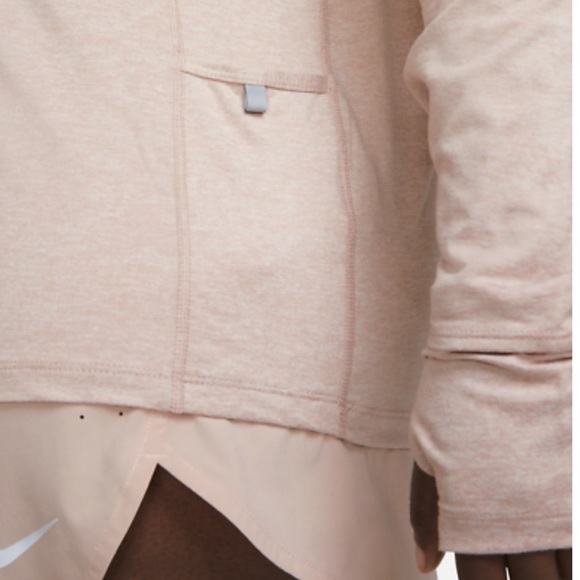 Nike 1/2 Zip Womens Dri Fit Element Running Active Top - pink - Picture 7 of 16